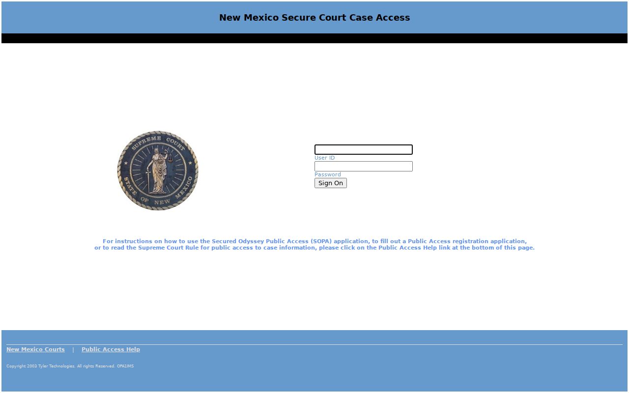 Rio Arriba County court calendar legacy SOPA login
